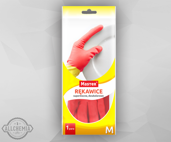 RĘKAWICZKI GOSPODARCZE DWUKOLOROWE MASTER uniwersalne supermocne rękawice