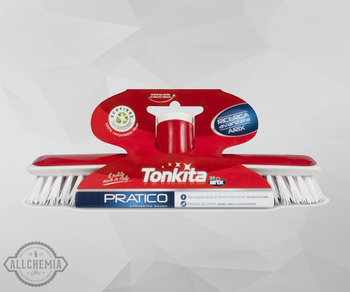 PRATICO SZCZOTKA ryżowa do szorowania z gumowym odbojem + kij 140cm ARIX TONKITA