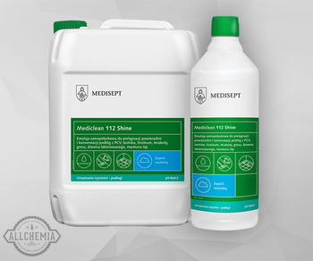 MC 112 SHINE emulsja samopołyskowa nabłyszczanie podłóg koncentrat mediclean