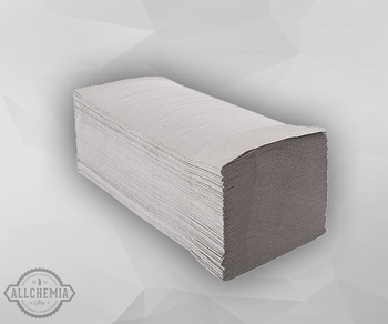 RĘCZNIK SKŁADANY ZZ 1W SZARY PRZEMYSŁOWY 4000SZT