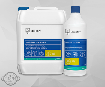 MC 210 SURF uniwersalny szybko-schnący płyn do mycia powierzchni zmywalnych koncentrat zapach zielonej herbaty mediclean