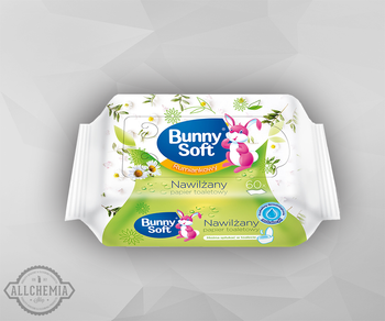 BUNNY SOFT PAPIER NAWILŻANY papier toaletowy nawilżany chusteczki 60szt