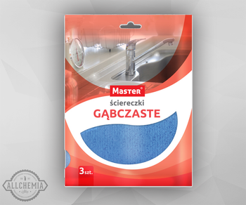 ŚCIERKA GĄBCZASTA MASTER 3szt