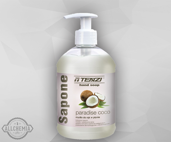 SAPONE PARADISE COCO gęste kremowe mydło do rąk o zapachu kokosowym