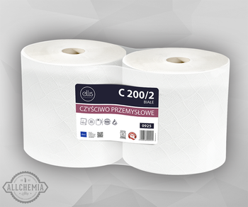 CZYŚCIWO PRZEMYSŁOWE CELULOZOWE 2W BIAŁE 200M ręcznik fryzjerski 1szt