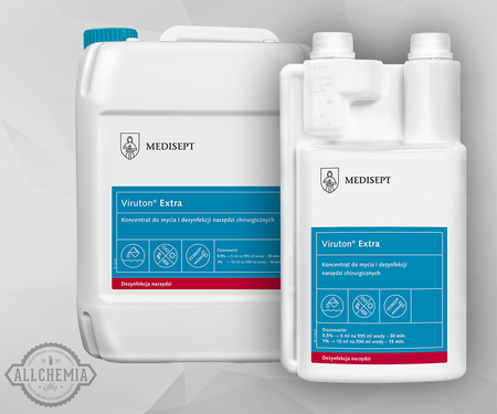 VIRUTON® EXTRA płyn do dezynfekcji narzędzi medycznych kosmetycznych fryzjerskich koncentrat