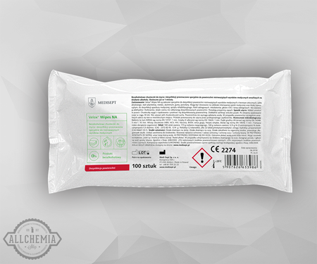 VELOX® WIPES NA wkłady chusteczki bezalkoholowe do szybkiej dezynfekcji