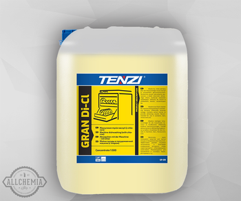 GRAN DI - CL wybielający płyn z chlorem do mycia naczyń w zmywarkach przemysłowych