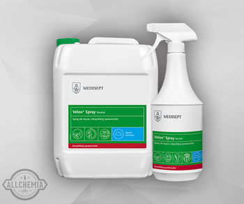VELOX SPRAY NEUTRAL płyn do szybkiej dezynfekcji antybakteryjny przeciwwirusowy
