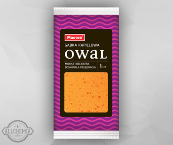 GĄBKA KĄPIELOWA OWAL MASTER uniwersalna gąbka do mycia ciała