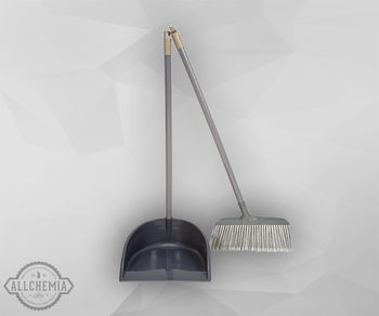 ZESTAW LENIUCH SENIOR szczotka + szufelka na kiju